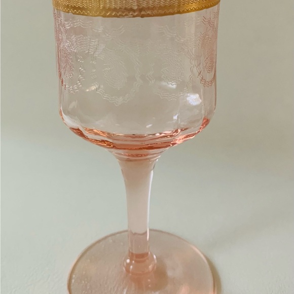 Pink drinking glasses of 4 - Picture 4 of 13